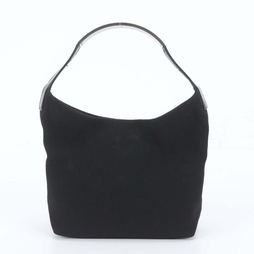 Gucci 001 3298 Leather Shoulder Bag, One-Shoulder Black Tote Handbag, Women's